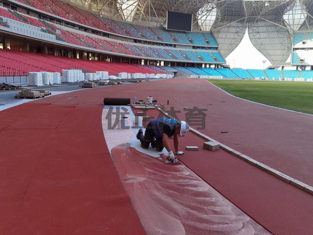 仲巴预制型橡胶跑道每平方米的价格